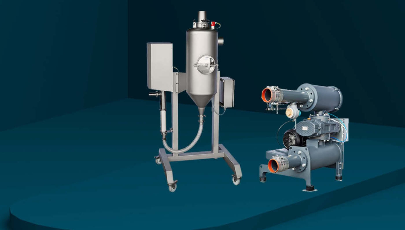 Complete vacuum system for the pin bone remover 400 series from Uni-Food Technic. .